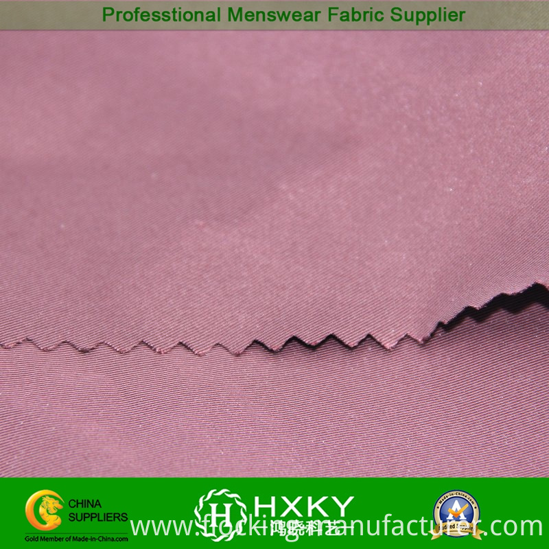 75D Lustrous Fiber with Twill Polyester Semi Memory Fabric for Bomber Jacket